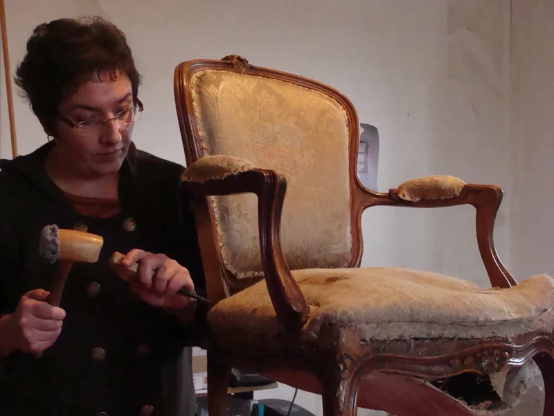 Dégarnissage Fauteuil Luois Xv