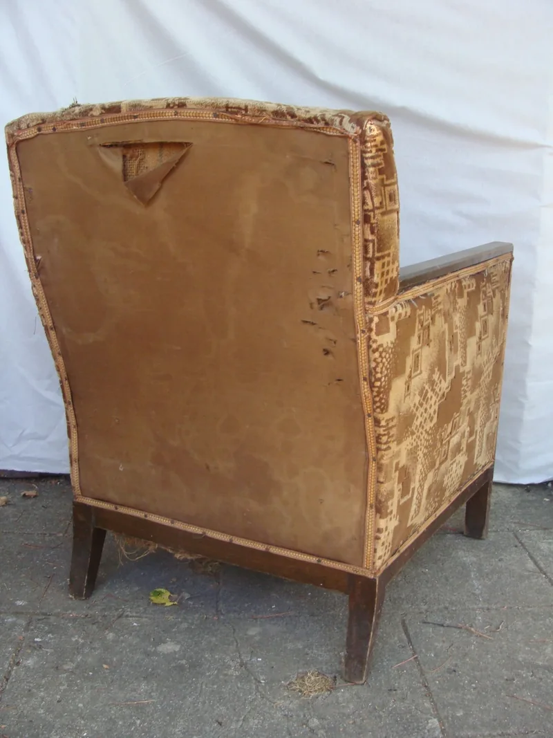 Vue arrière fauteuil année 30 (avant)