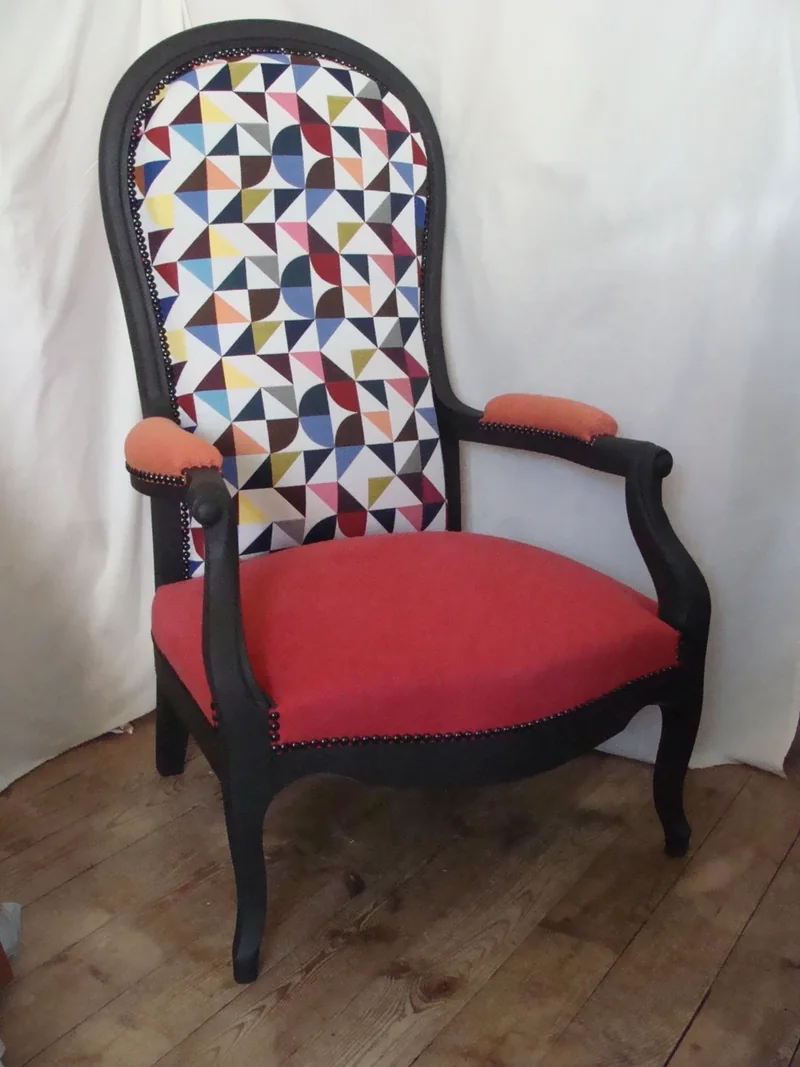 tapisserie fauteuil Voltaire
